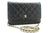 CHANEL Grained Calfskin Wallet On Chain WOC Black Shoulder Bag n96 hannari-shop