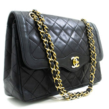 CHANEL Paris Limited Chain Shoulder Bag Black Quilted Single Flap p37 hannari-shop