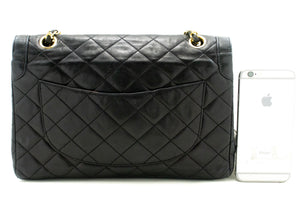 CHANEL Paris Limited Chain Shoulder Bag Black Quilted Single Flap p37 hannari-shop