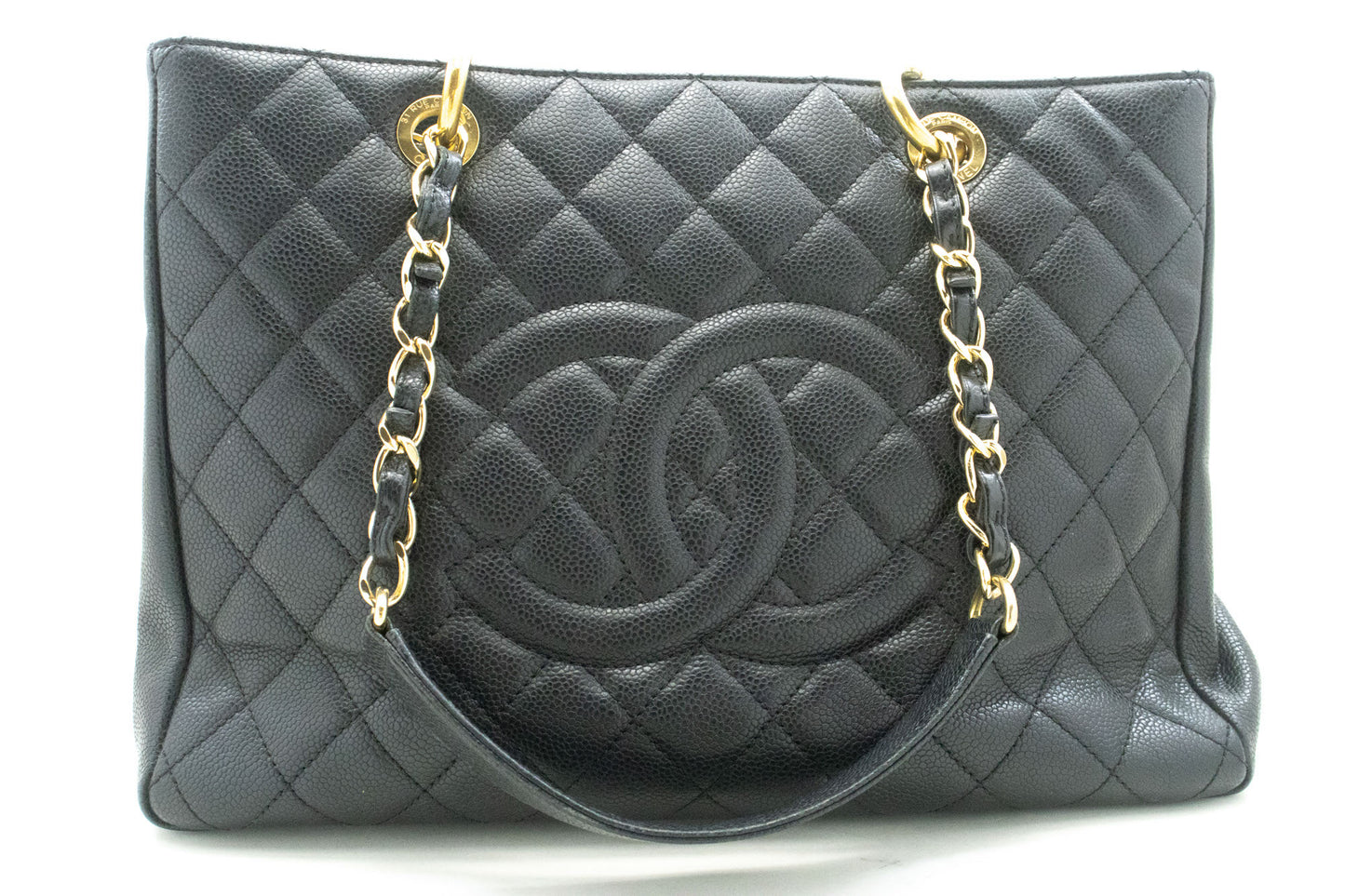 CHANEL Grained Calfskin GST 13" Shopping Tote Chain Skuldertaske p67 hannari-shop