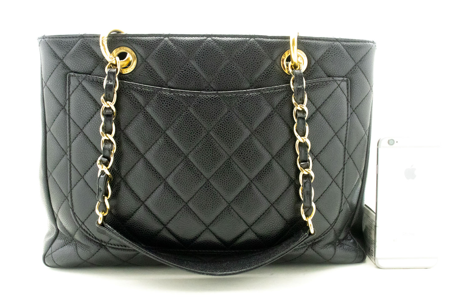 CHANEL Grained Calfskin GST 13" Shopping Tote Chain Skuldertaske p67 hannari-shop