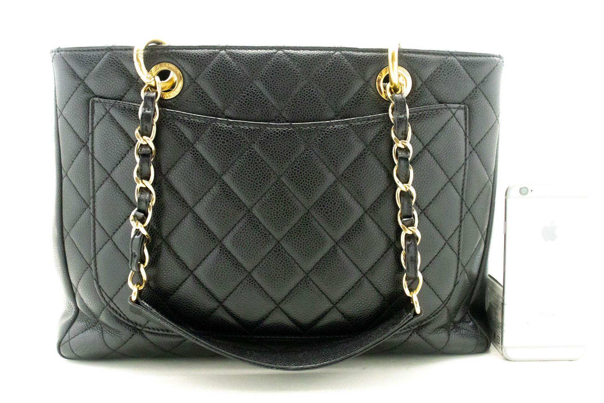 CHANEL Grained Calfskin GST 13" Shopping Tote Chain Skuldertaske p67 hannari-shop