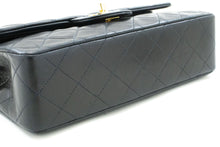 CHANEL Classic Double Flap 9" Chain Shoulder Bag Black Lambskin p68 hannari-shop