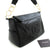 CHANEL Grained Calfskin Gold Chain Shoulder Bag Black Leather Zip p94 hannari-shop