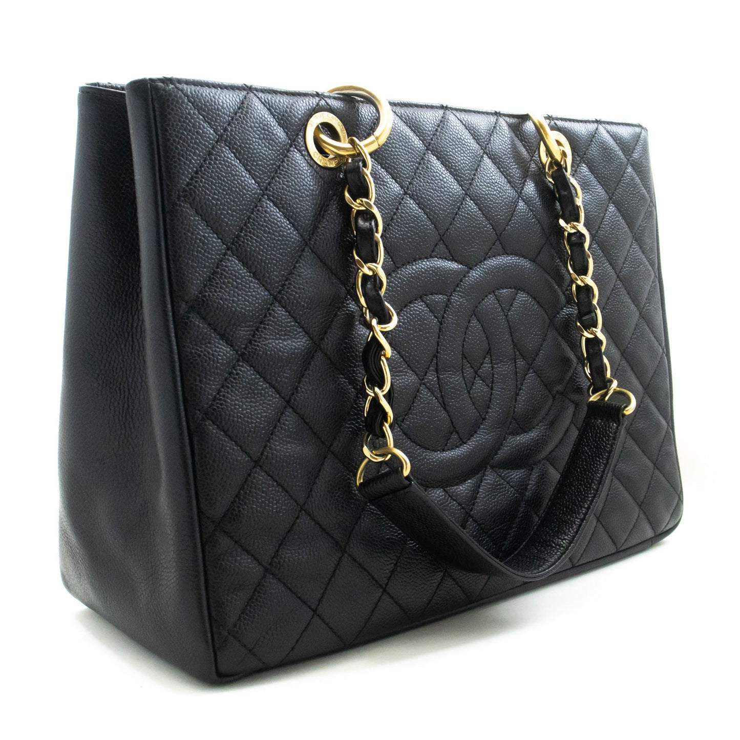 CHANEL Grained Calfskin GST 13" Shopping Tote Chain Skuldertaske p95 hannari-shop