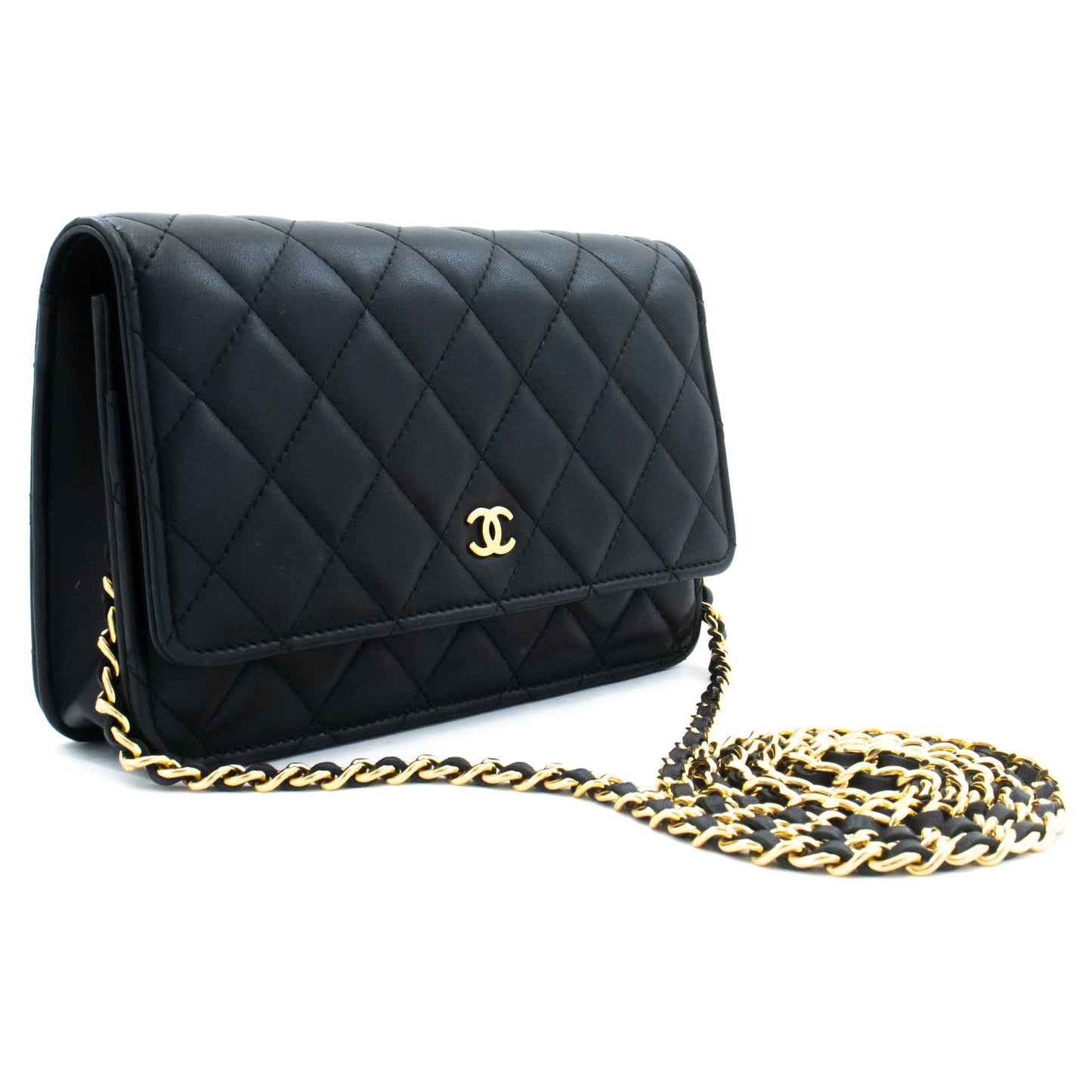 CHANEL Sort Classic Wallet On Chain WOC Skuldertaske Crossbody ae8 hannari-shop