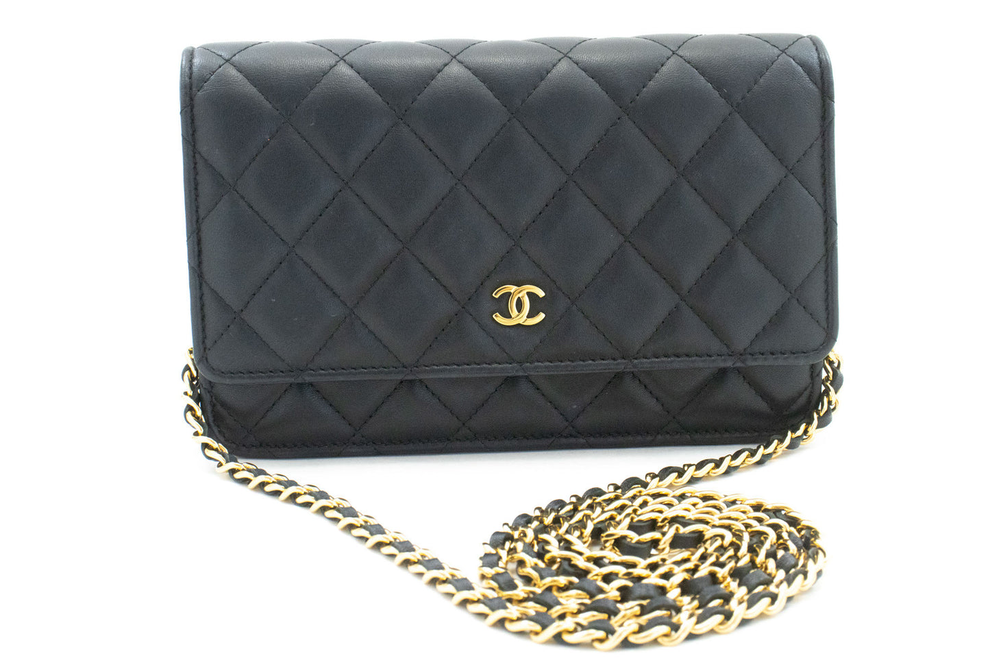 CHANEL Sort Classic Wallet On Chain WOC Skuldertaske Crossbody ae8 hannari-shop