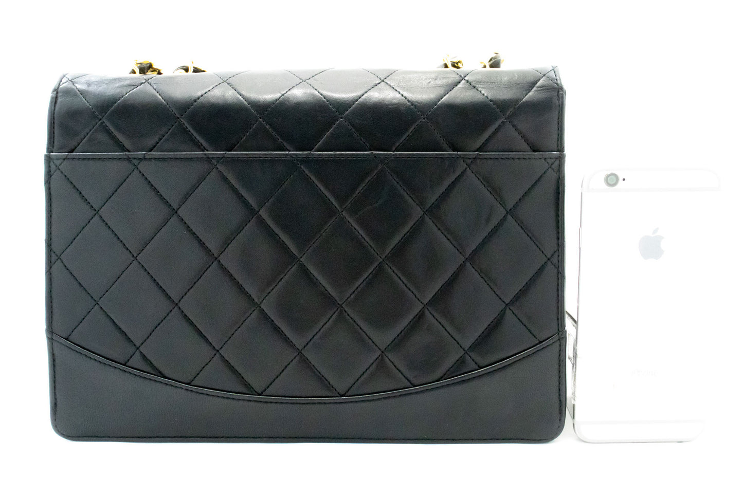 Sac bandoulière CHANEL Vintage Classic Chain à rabat unique en agneau matelassé ag8 hannari-shop