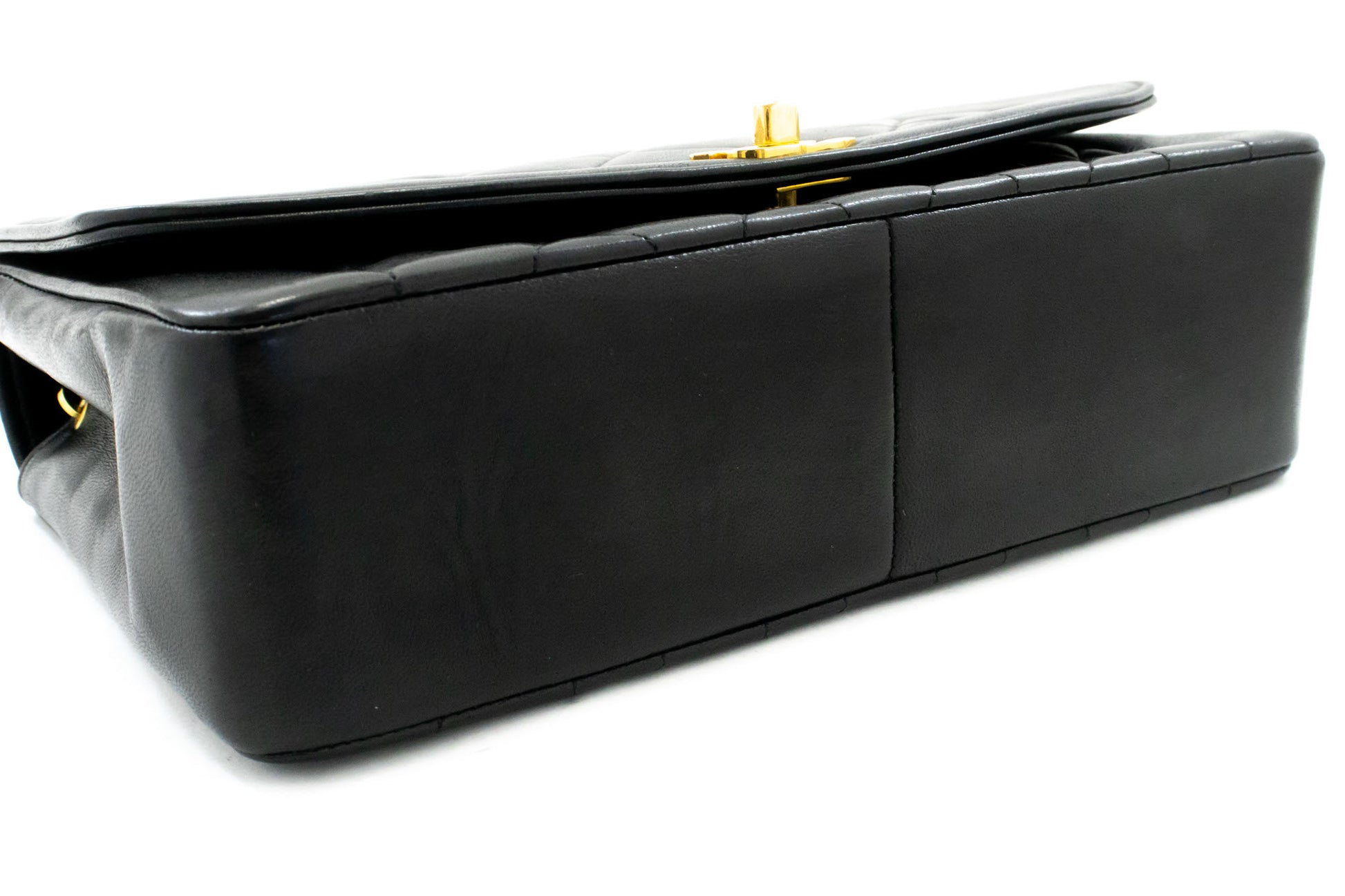 Sac à bandoulière matelassé CHANEL Diana Flap en agneau noir ah2 hannari-shop