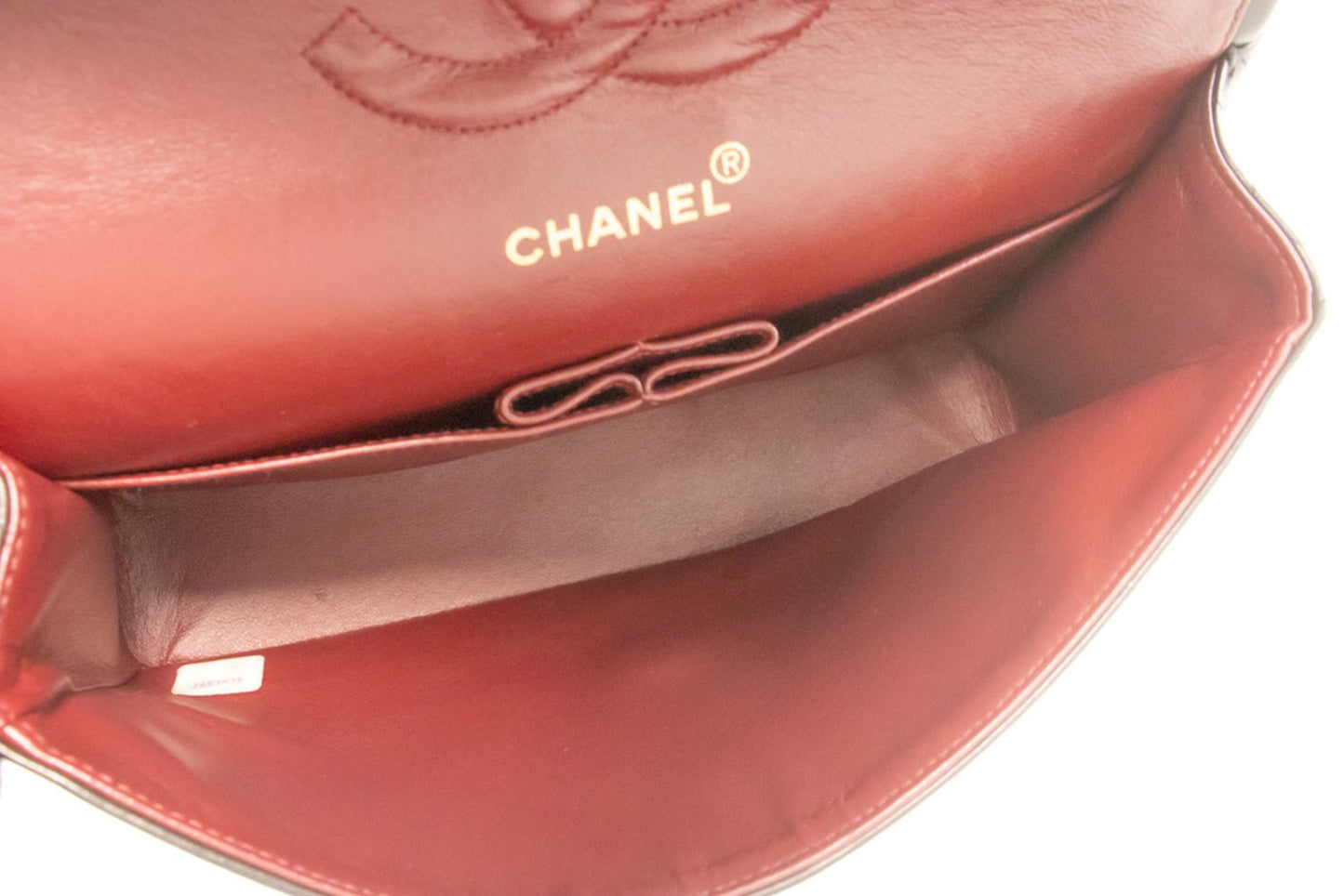 Sac à bandoulière CHANEL Classic Double Flap 10" à chaîne en agneau noir am1 hannari-shop
