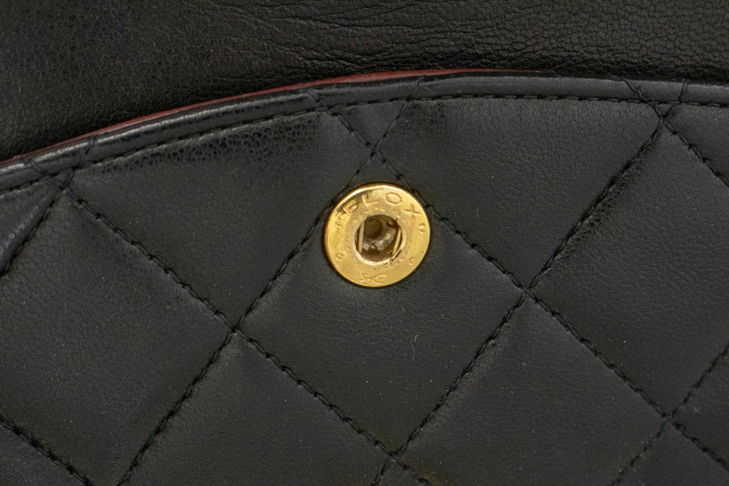 Sac à bandoulière CHANEL Classic Double Flap 10" avec chaîne, cuir d'agneau noir am3 hannari-shop