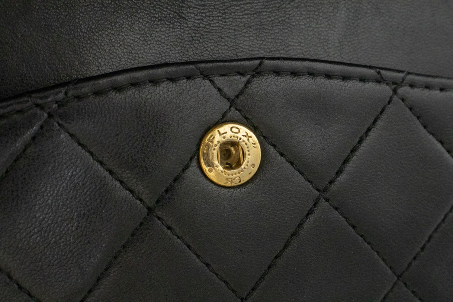 CHANEL Classic Double Flap 10" ketting schoudertas zwart lamsleer ak8 hannari-shop