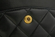 Τσάντα ώμου με αλυσίδα CHANEL Classic Double Flap 10" Μαύρο Lambskin m19