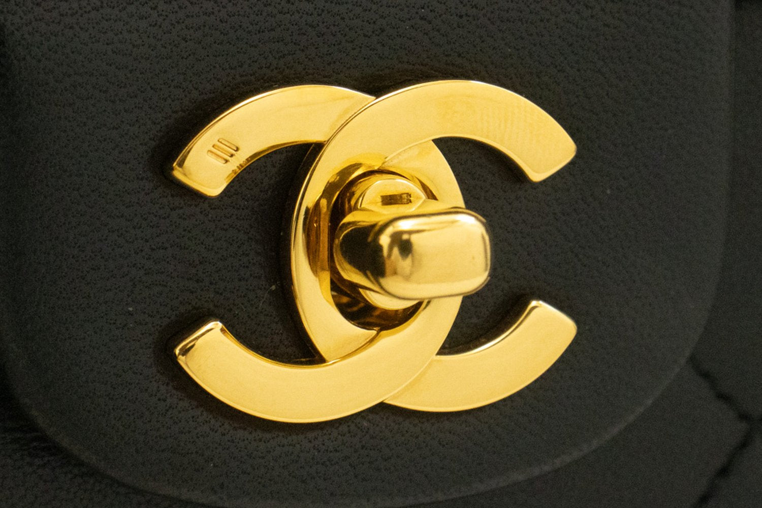 CHANEL Classic Double Flap 10" kæde skuldertaske i sort lammeskind ak9 hannari-shop