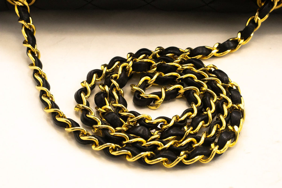 CHANEL Diana Flap Chain Shoulder Bag Black Quilted Lambskin am8 hannari-shop