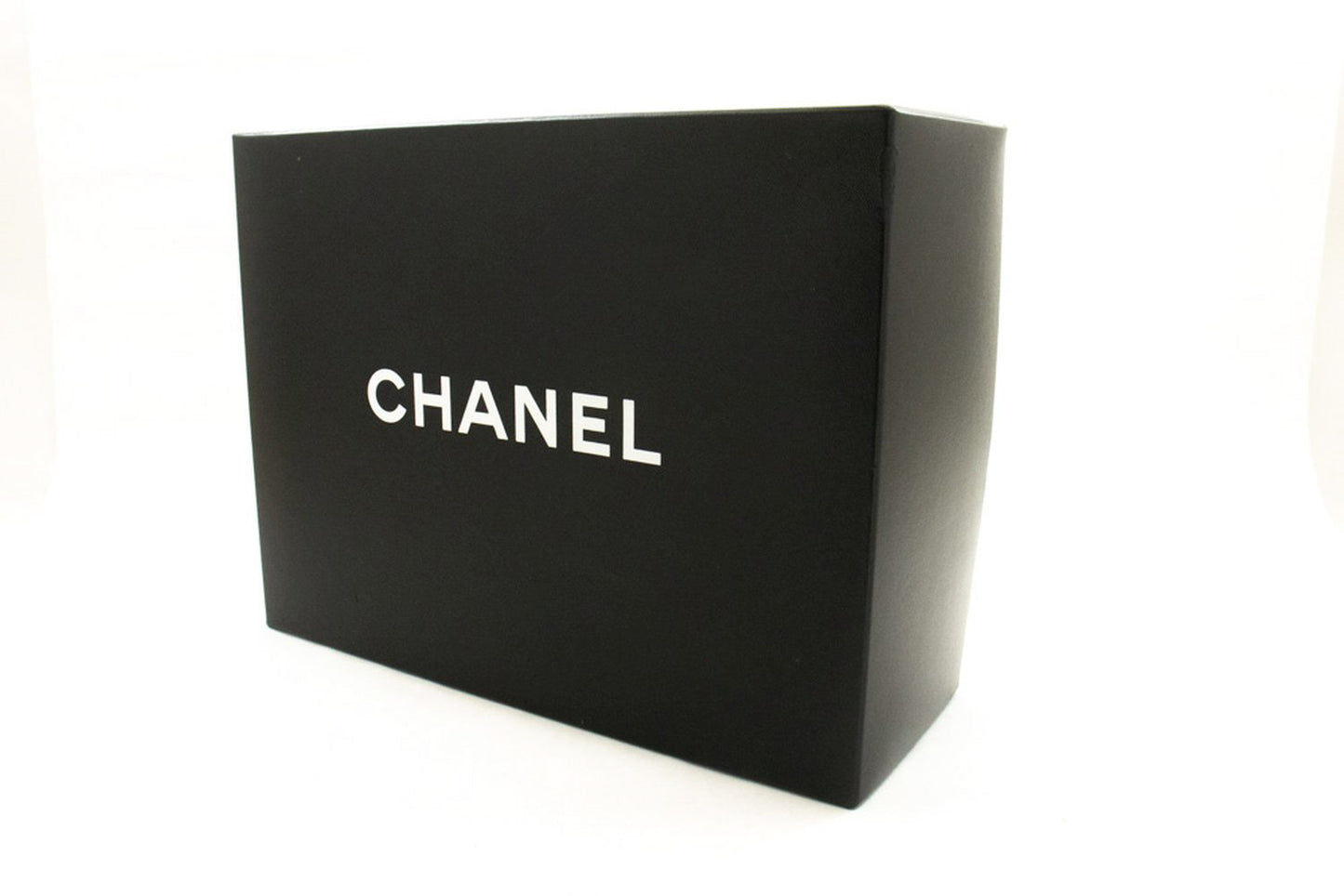 CHANEL Classic Double Flap 10" Chain Shoulder Bag Black Lambskin an1 hannari-shop