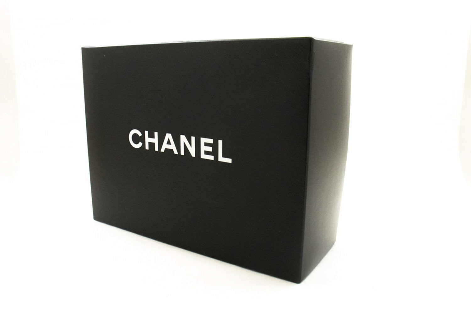 CHANEL Classic Double Flap 10" Chain Shoulder Bag Black Lambskin an1 hannari-shop
