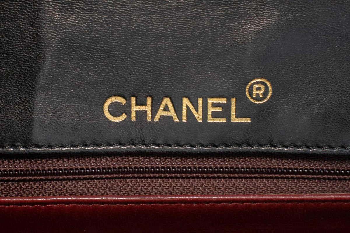 CHANEL Half Moon Chain Shoulder Bag Crossbody Black Quilted Flap am7 hannari-shop