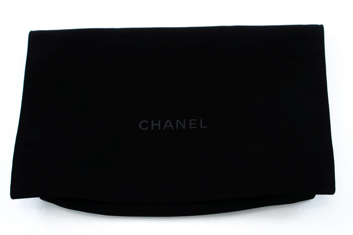 CHANEL Black Classic Wallet On Chain WOC Shoulder Bag Gold Clutch an9 hannari-shop