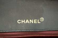 CHANEL Vintage Medium Chain Shoulder Bag Black Lambskin Quilted m38