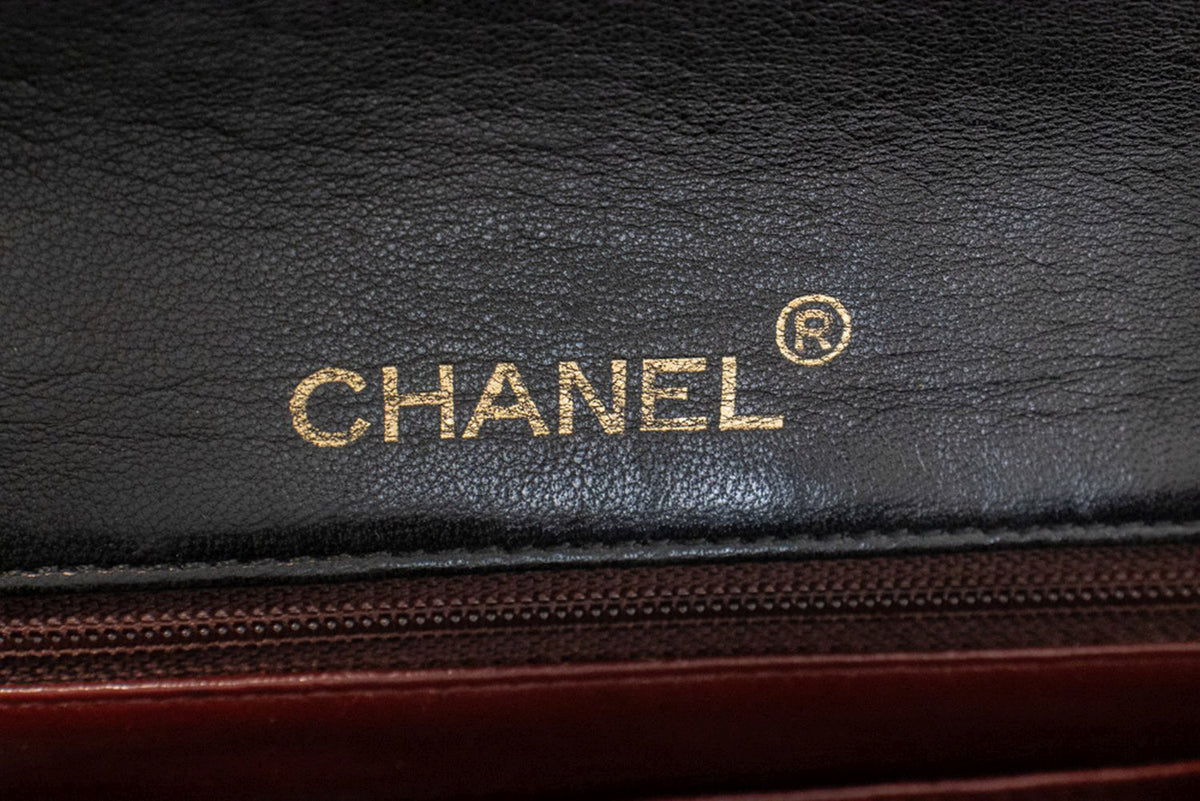 CHANEL Mini Square Small Chain Shoulder Bag Crossbody Black Purse ao3 hannari-shop