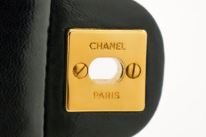 CHANEL Mini Square Small Chain Shoulder Bag Crossbody Black Quilt g36
