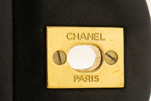 CHANEL Classic Double Flap 10" Chain Skuldertaske Sort Lammeskind m29