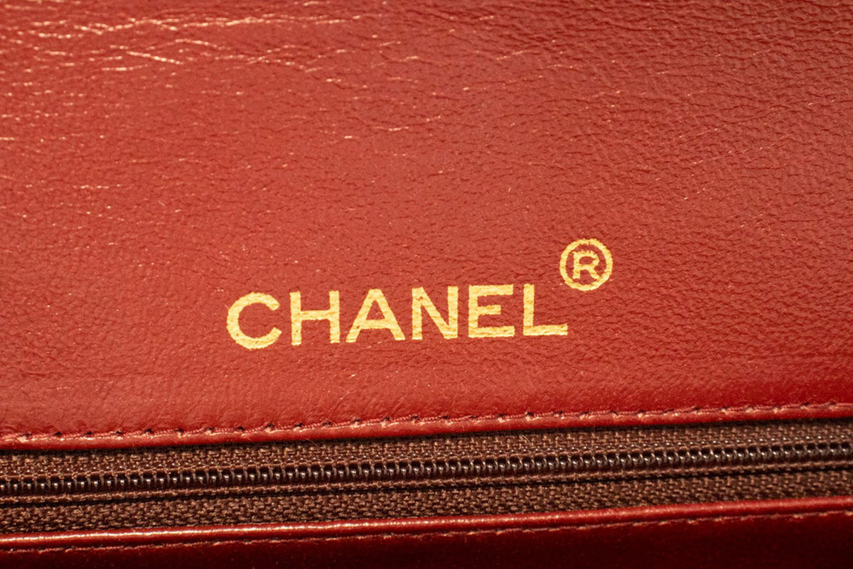 CHANEL Classic Double Flap Square Chain Shoulder Bag Black an8 hannari-shop