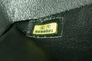 Τσάντα ώμου CHANEL Classic Large 11" με μαύρη κοκκώδη δέρμα μοσχαριού h58