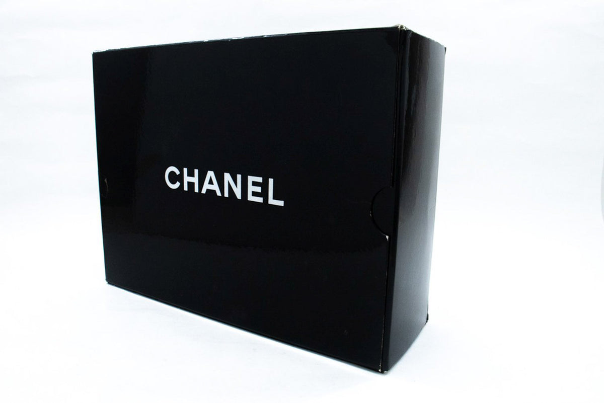 CHANEL Classic Double Flap Square Chain Shoulder Bag Black an8 hannari-shop