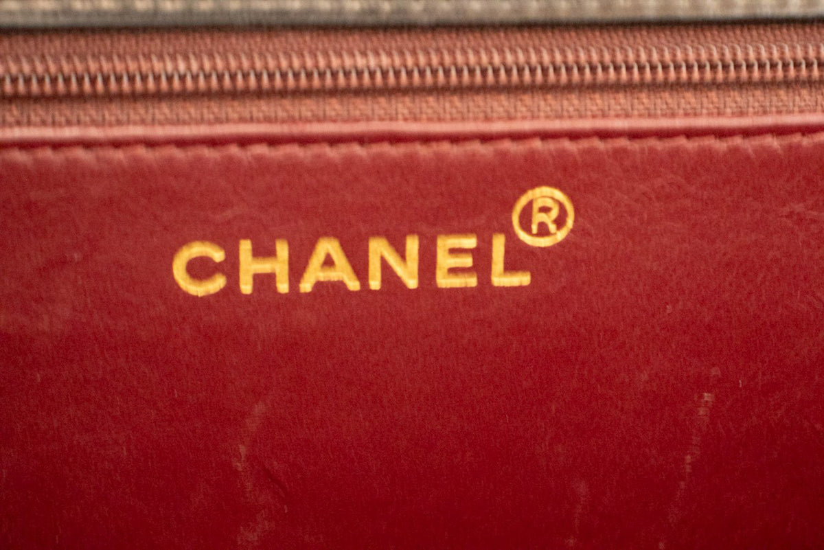 CHANEL Lille kæde skuldertaske clutch sort quiltet flap lammeskind ao8 hannari-shop