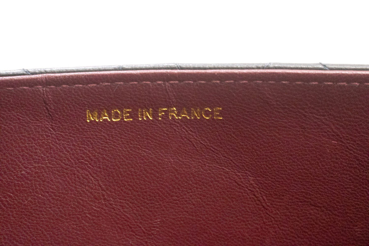 CHANEL Lille kæde skuldertaske clutch sort quiltet flap lammeskind ao8 hannari-shop