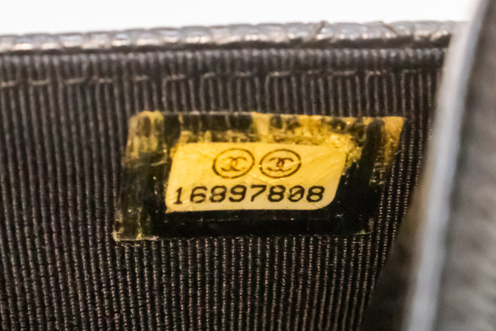 CHANEL جلد العجل المحبب Wallet On Chain WOC حقيبة كتف سوداء ap1 hannari-shop
