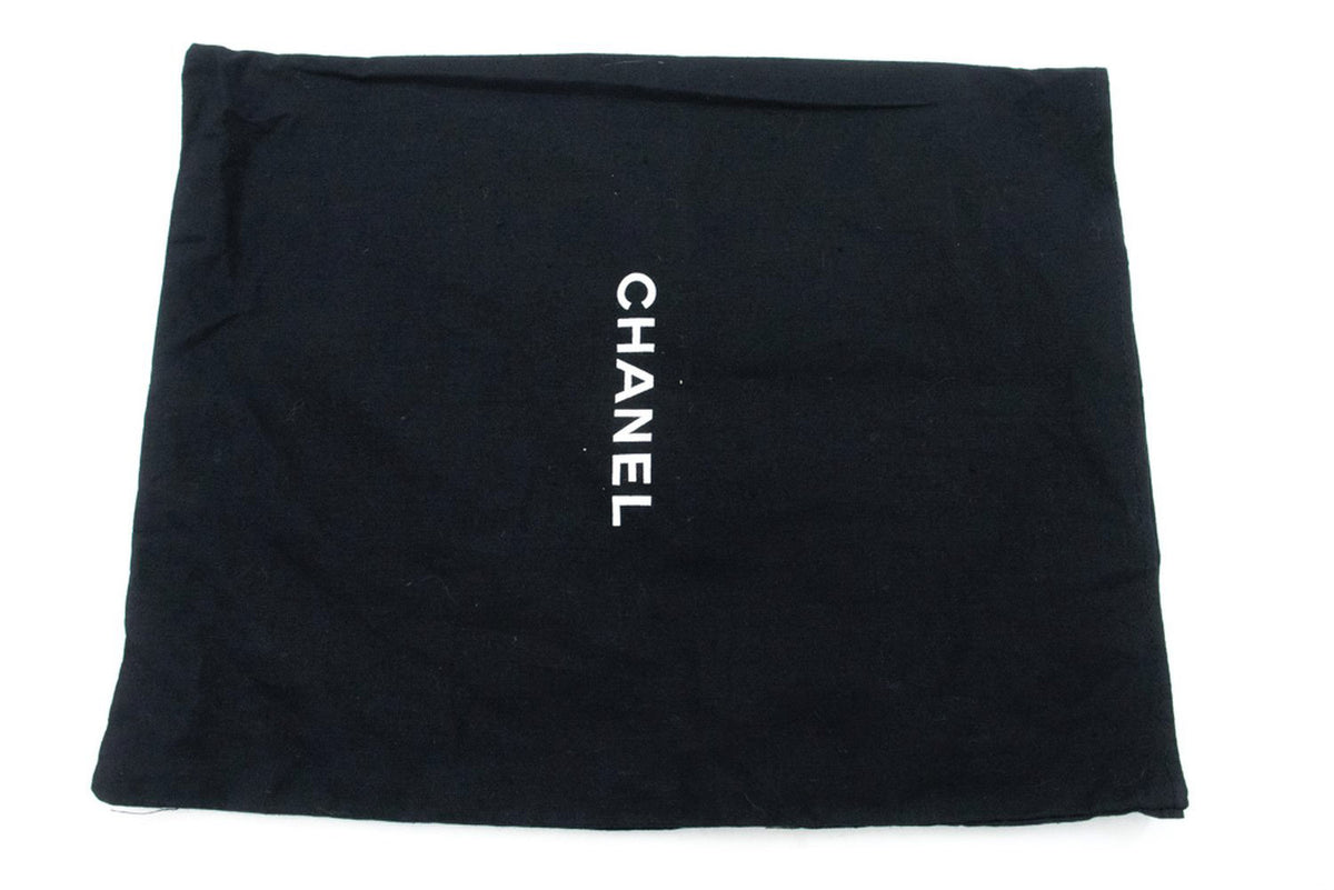 CHANEL Full Flap Chain Shoulder Bag Clutch Black Quilted Lambskin ao5 hannari-shop