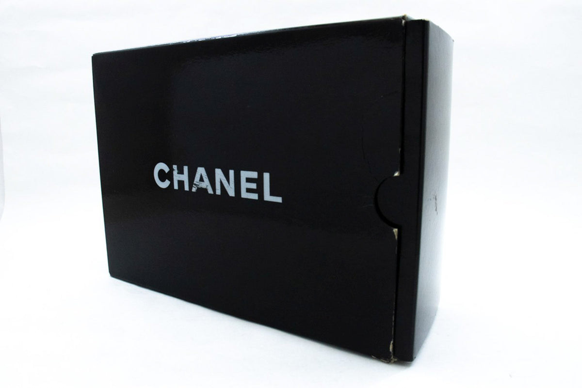 CHANEL Classic Double Flap 9" Chain Shoulder Bag Black Lambskin ap2 hannari-shop