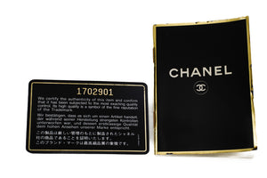 CHANEL Classic Double Flap 10" Chain Shoulder Bag Black Lambskin m65 hannari-shop