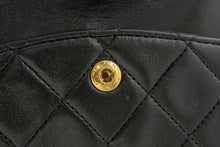 CHANEL Classic Double Flap 10" Chain Shoulder Bag Black Lambskin m78 hannari-shop