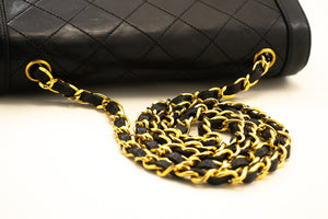 CHANEL Small Single Flap Chain Shoulder Bag Black Quilted Lambskin n03 hannari-shop