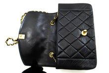 CHANEL Diana Flap Chain Shoulder Bag Black Quilted Lambskin Purse m83 hannari-shop