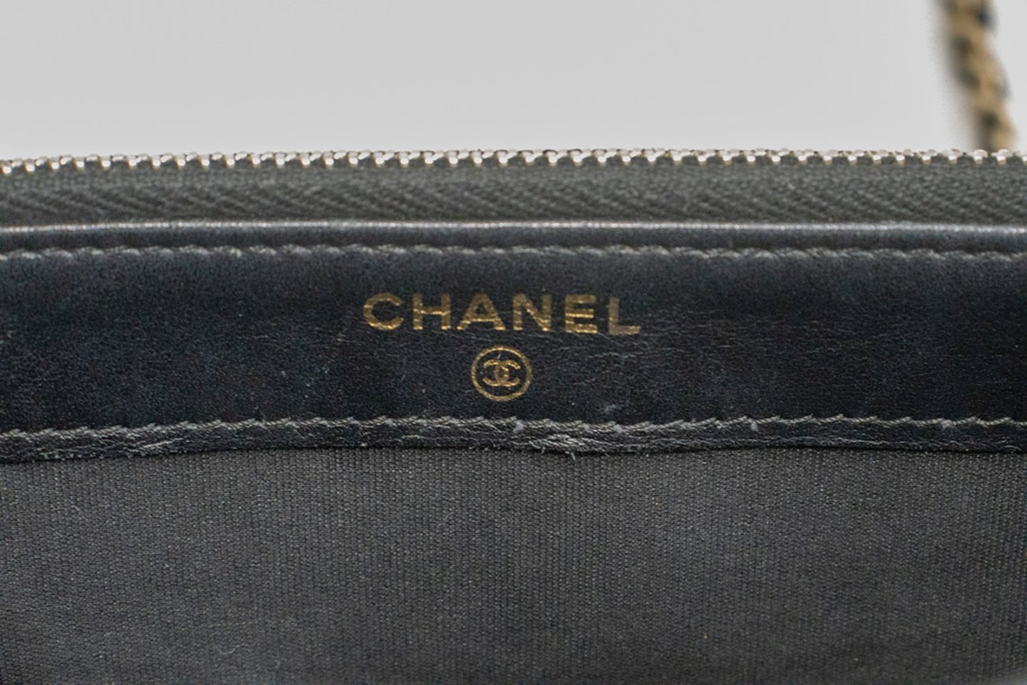 Portefeuille CHANEL Boy Noir Caviar Wallet On Chain WOC Double Zip Épaule n35 hannari-shop