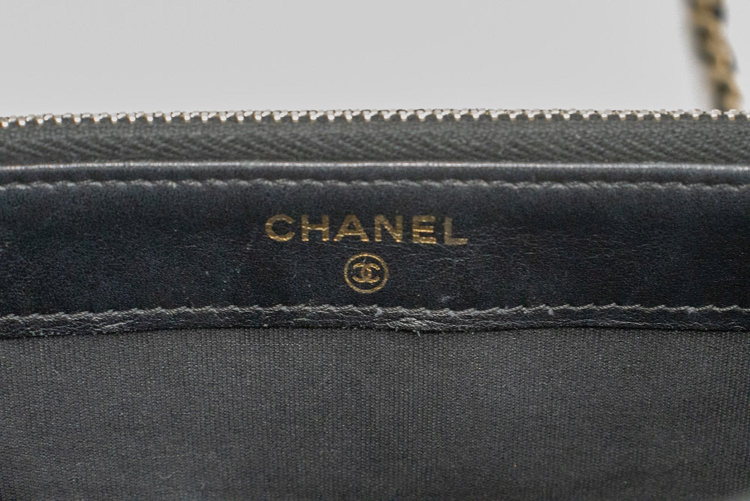 Portefeuille CHANEL Boy Noir Caviar Wallet On Chain WOC Double Zip Épaule n35 hannari-shop