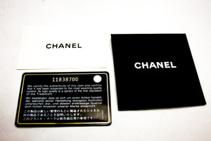 CHANEL Grote Klassieke Handtas 11"Keten Schoudertas Flap Zwart Lam h44