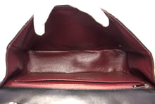 CHANEL Large Classic Handbag 11"Chain Shoulder Bag Flap Black Lamb h44