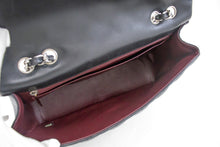 CHANEL Classic Large 11" Chain Shoulder Bag Flap Black Lambskin j42