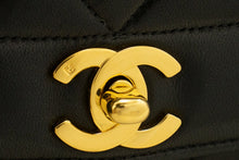 CHANEL Diana Flap Chain Shoulder Bag Black Quilted Lambskin Purse n74 hannari-shop