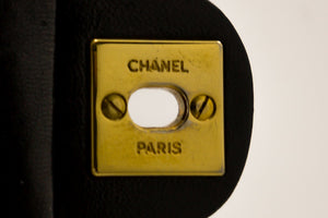 Τσάντα ώμου CHANEL Mini Square Small Chain Chain Crossbody Μαύρο πάπλωμα f77