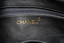 CHANEL Vintage Tassel Chain Shoulder Bag Black Quilted Zipper Lamb n19 hannari-shop