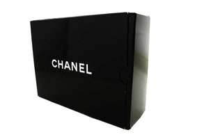 CHANEL Classic Double Flap 10" Chain Shoulder Bag Black Lambskin m95 hannari-shop