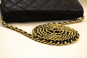 CHANEL Caviar Wallet On Chain WOC Black Shoulder Bag Crossbody n58 hannari-shop