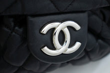 CHANEL Chain Around Shoulder Bag Crossbody Black Calfskin Leather j91